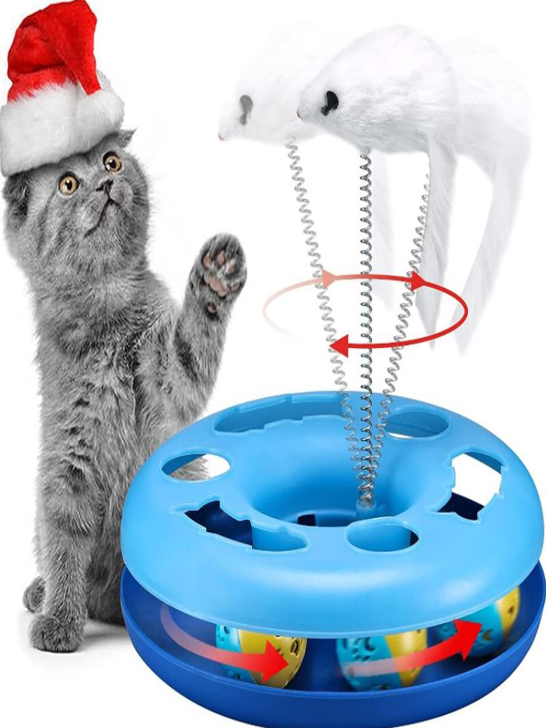 Cat Roller toy with teaser